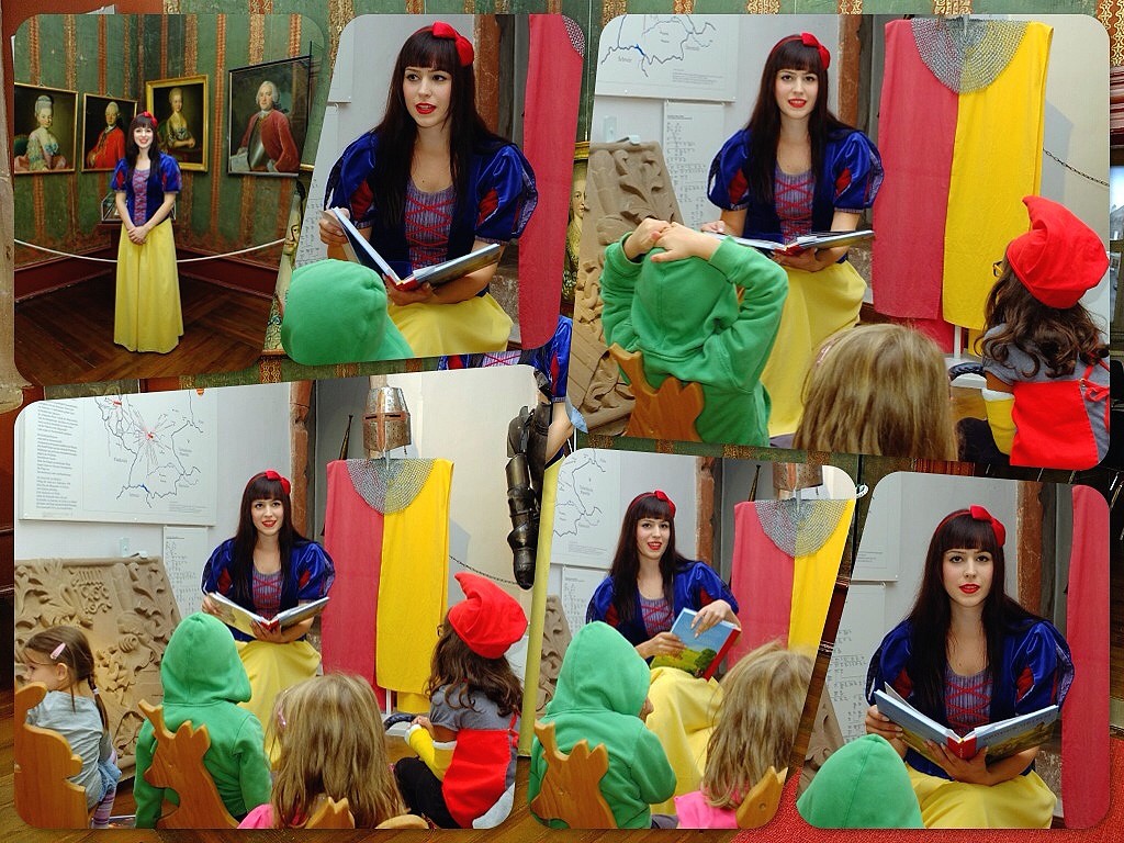 M�rchenstunde mit Schneewittchen im Schloss zu Lohr a. Main