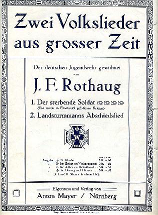 Volkslieder aus grosser Zeit