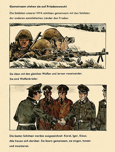 Seite aus „UNSERE FIBEL“ (für die 1. Klasse), Volk und Wissen, Volkseigener Verlag Berlin, 1989