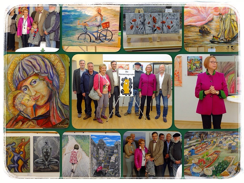 Ausstellung der Montagsmaler im Fischerhaus in Lohr a. Main