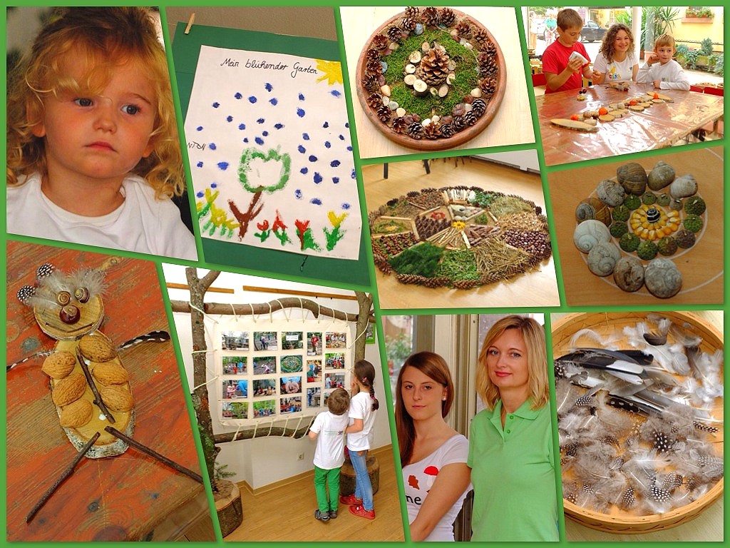 KinderKunst im Wald Ausstellung des Waldkindergarten Lohr a. Main