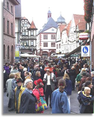 Trubel in der Fussgngerzone