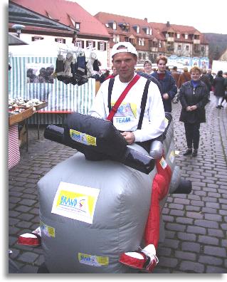 aufgeblasenes Fahrrad