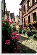 Aussicht zum Bayersturm aus der Muschelgasse