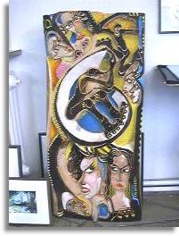 Geschnitztes Kunstwerk