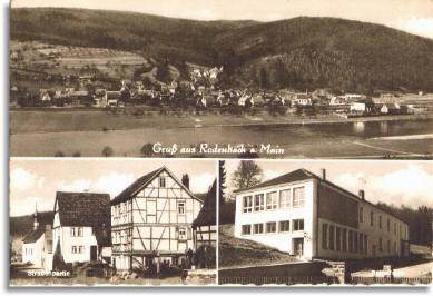 Postkarte von Rodenbach um 1963