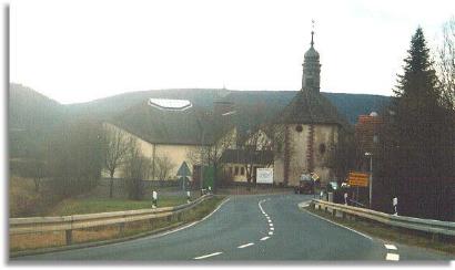 Ortseinfahrt  aus Richtung Lohr