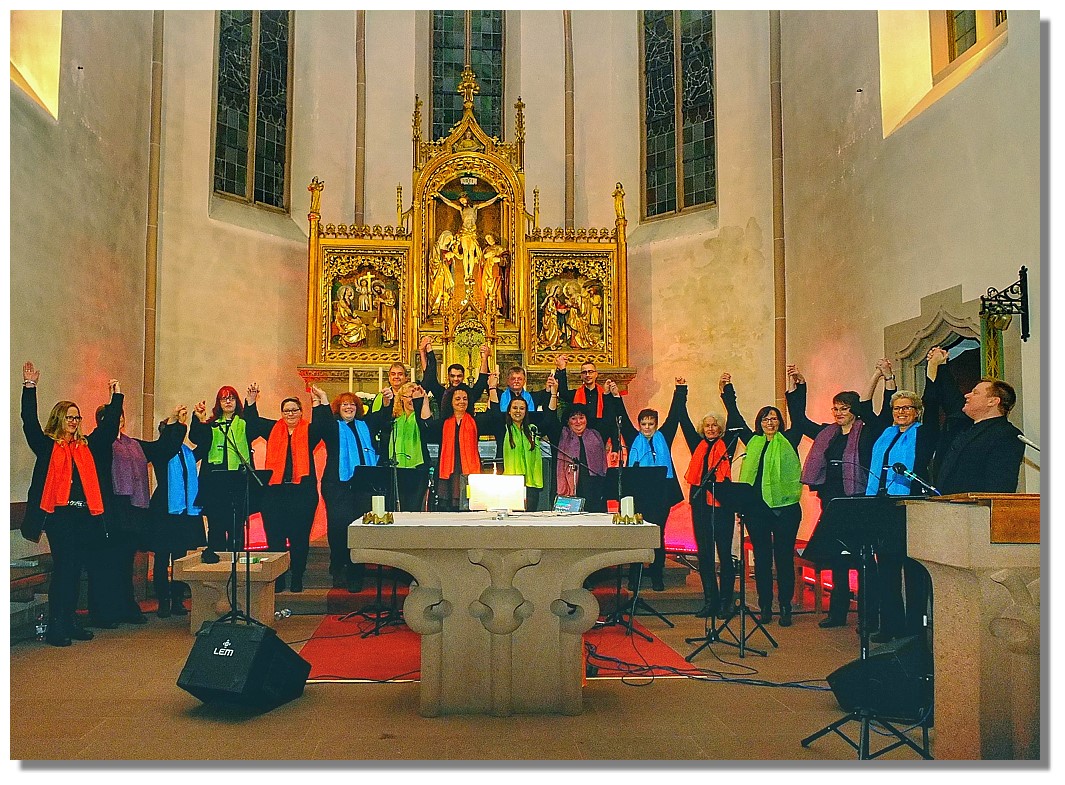 Wir laden sie auf- Konzert mit dem Chor Popcorn in Rechtenbach