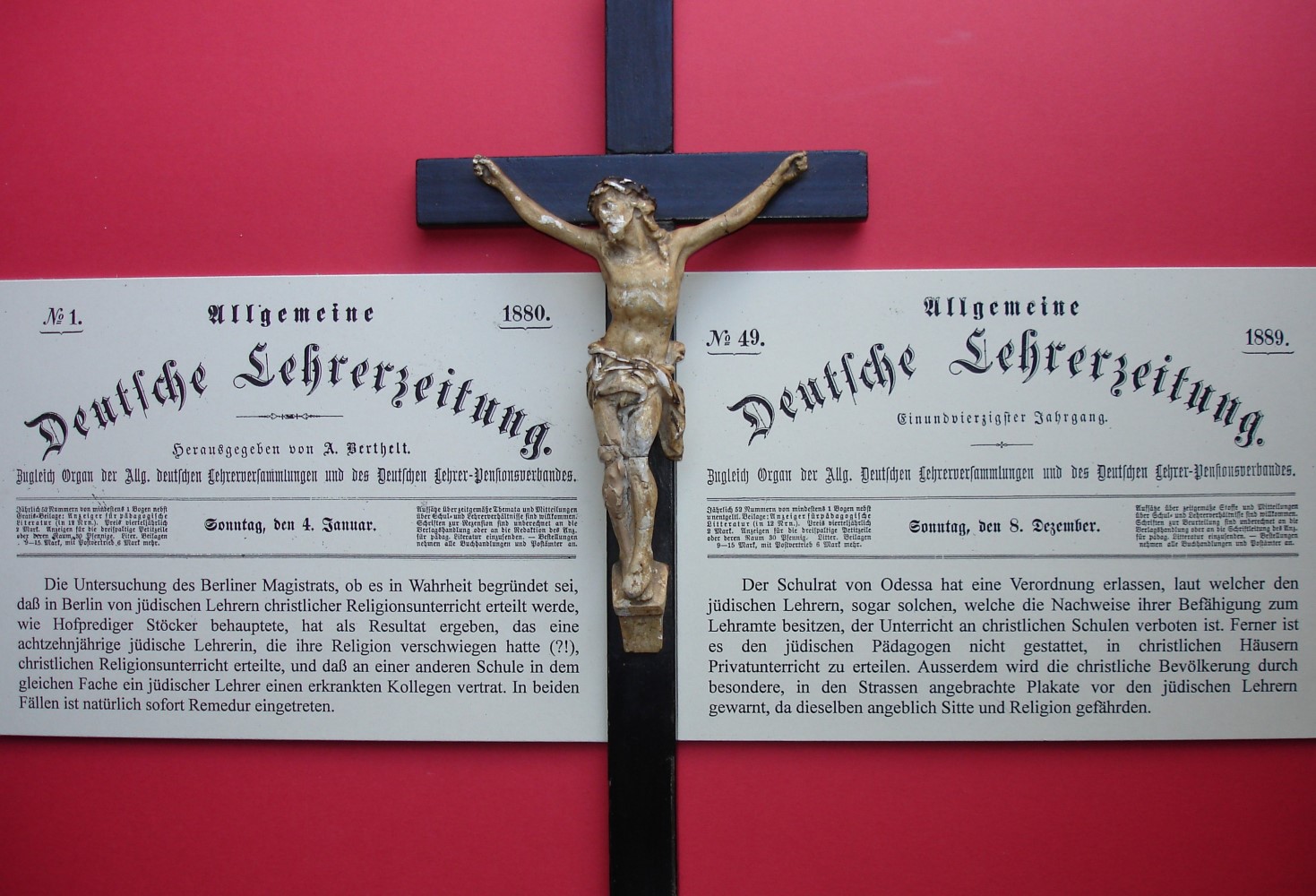 Die Erteilung des christlichen Religionsunterrichtes usw. war, wie die beiden Texte aus der Lehrerzeitung belegen, fr jdische Lehrer bzw. Lehrerinnen (auch in anderen Staaten) nicht erlaubt.