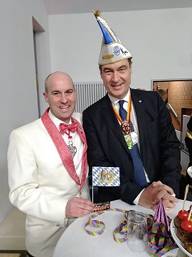 Thomas Ullrich mit Ministerprsident Markus Sder