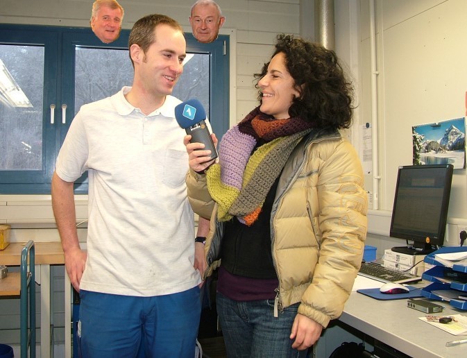 Thomas Ullrich beim Interview mit Irina Hanft