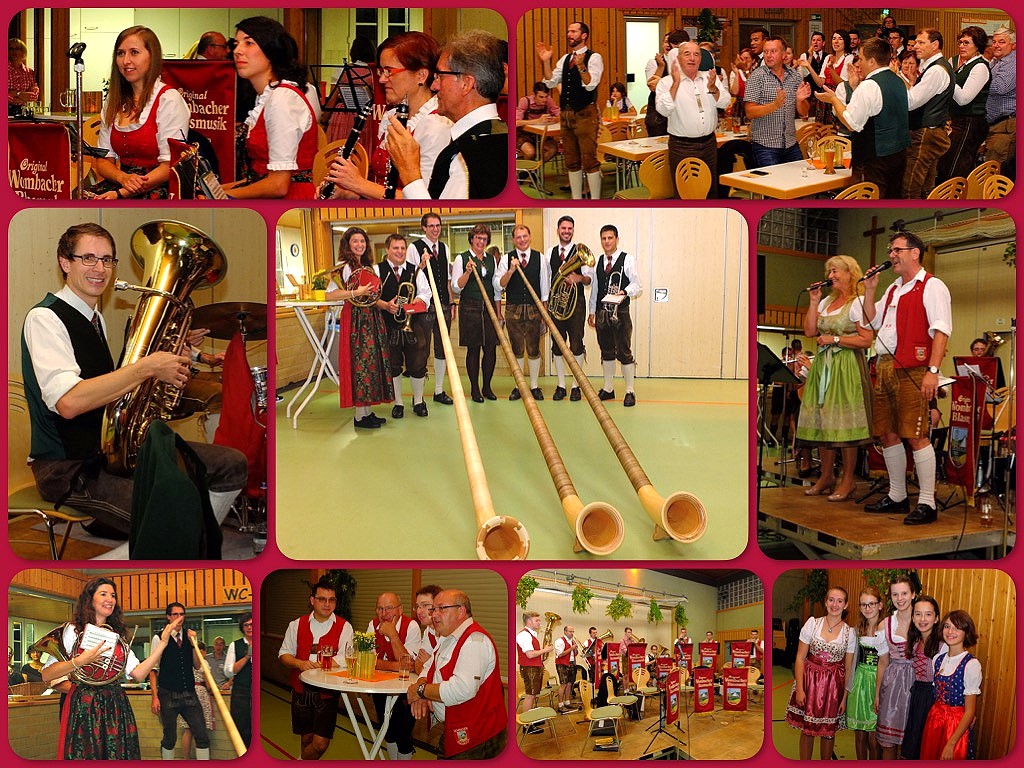 Freundschaftsbesuch des Musikverein Schwarzenbach (sterreich) bei der Original Wombacher Blasmusik