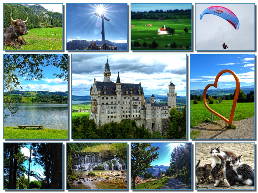 Kurzurlaub im wunderschnen weiss blauen Bayern Land