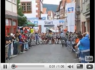 Kurzer Videoclip vom 7. Lohrer Raiffeisen Altstadtlauf 2009