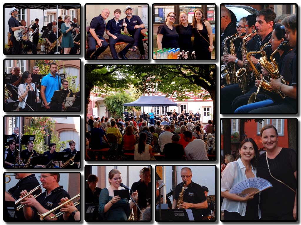 Open Air Konzert mit der Band Swinging Lohr auf dem Kirchplatz