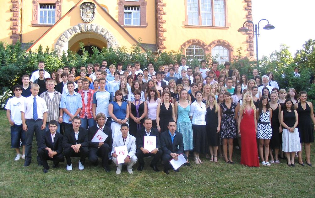 Abschlussklasse 2006 der Realschule Lohr