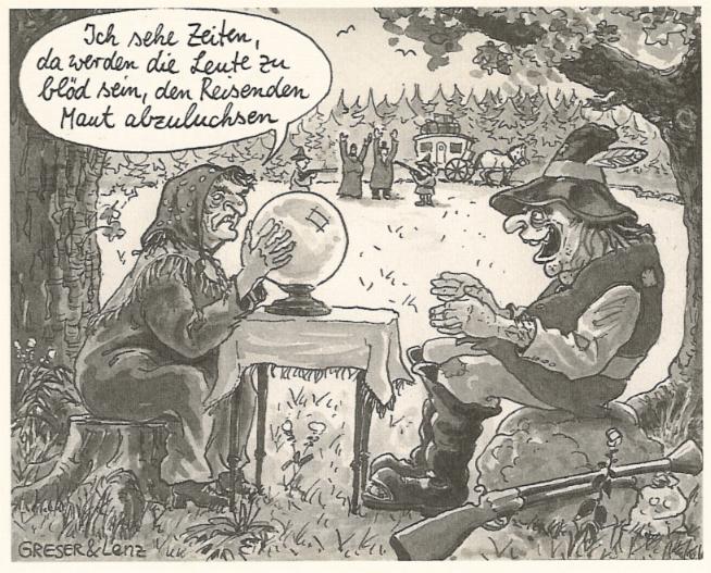 Karikatur von Greser und Lenz
