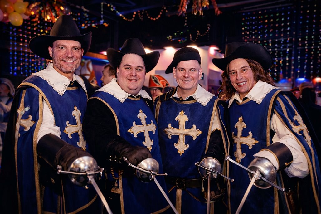 Faschingsempfang 2026 in Lohr a. Main mit den vier Musketieren