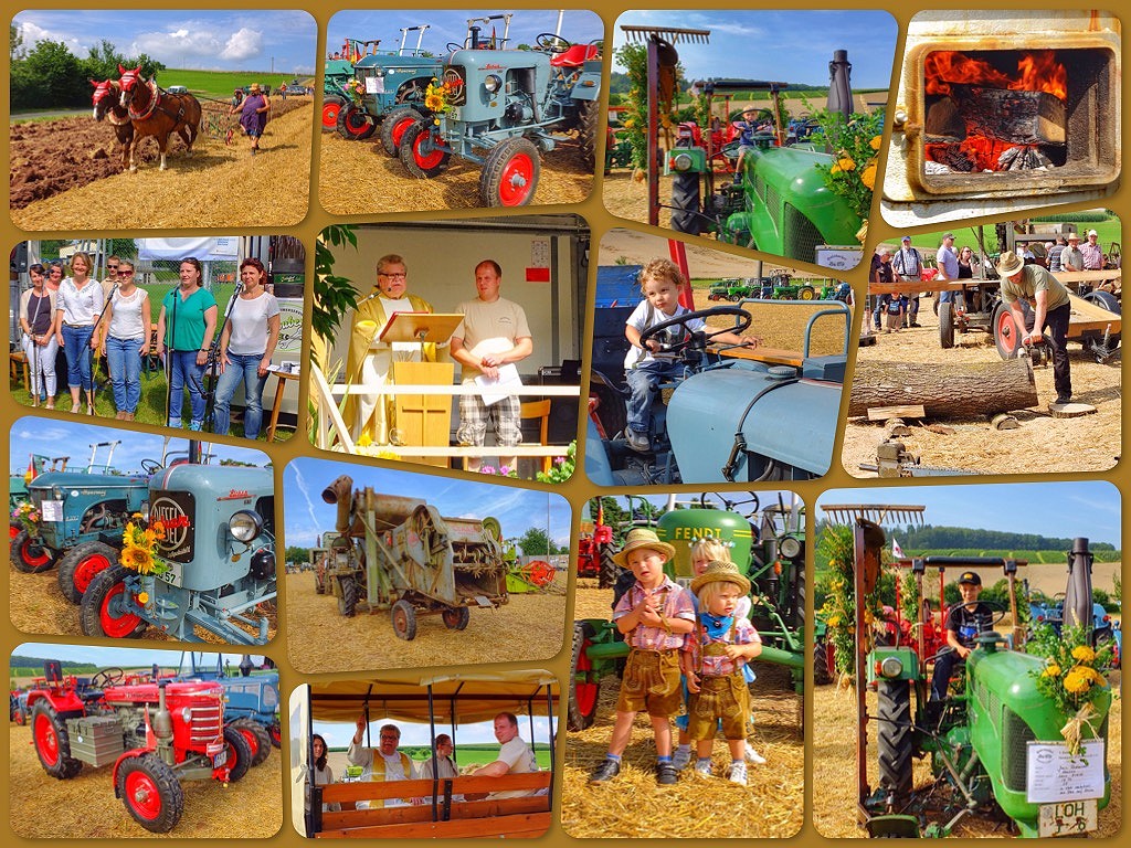 Impressionen vom 3. Bulldogtreffen der Halsbacher Dreschfreunde 2016