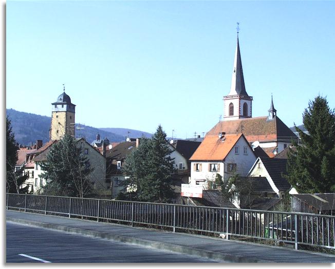 Freie Sicht auf Lohr und seine Wahrzeichen...