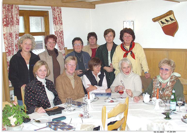 Jahrgangstreffen der Damen 41/42 im Hotel Krone in Lohr am Main