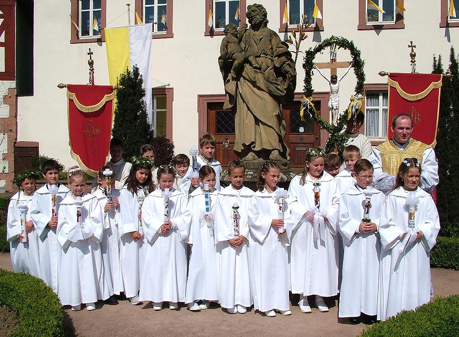 Die Kommunionkinder 2007 von Lohr Steinabch