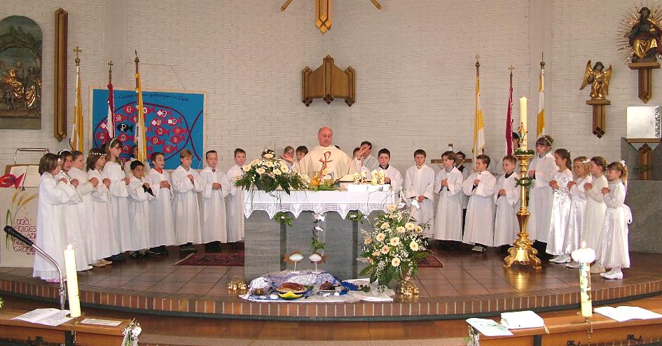 Die Kommunionkinder von Lohr Sendelbach 2006