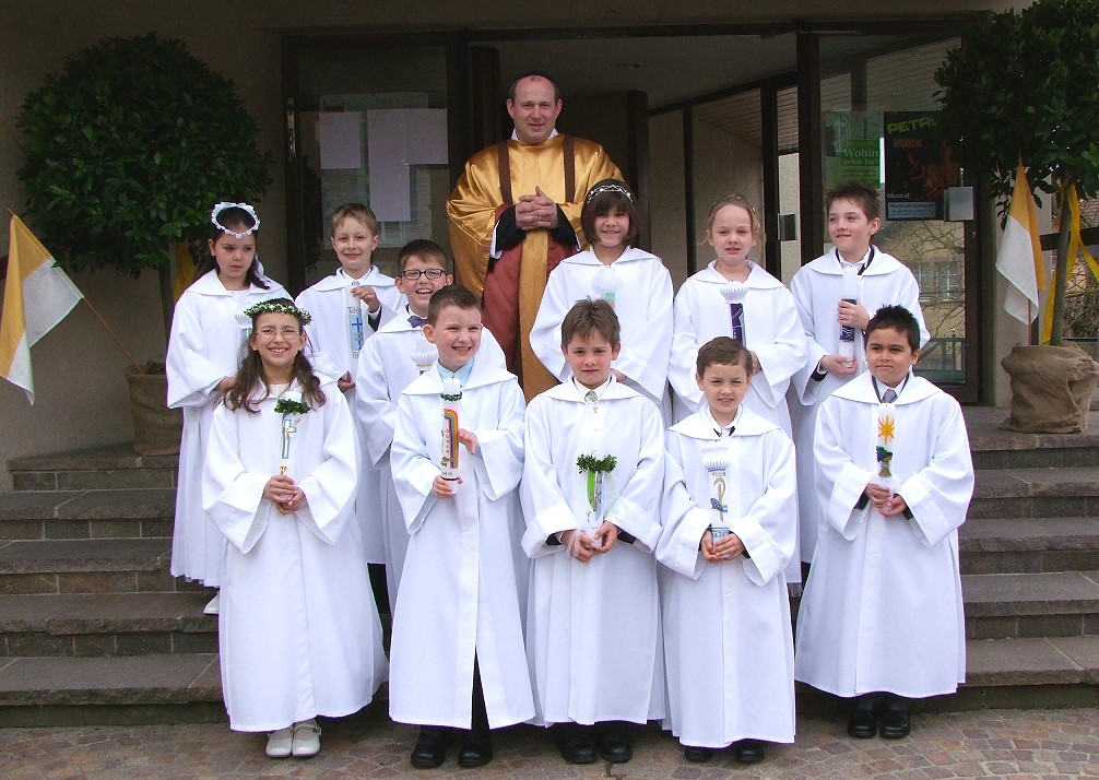 Die Kommunionkinder 2010 aus Lohr a. Main / Sendelbach