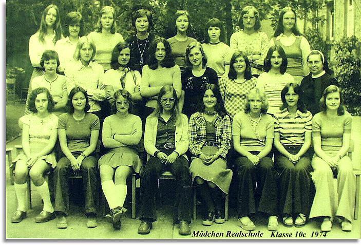 Mädchen Realschule Klasse 10c 1974