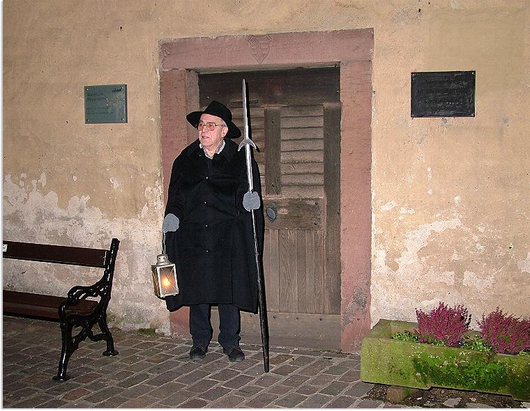 Hans Schecher als Nachtwchter in Lohr am Main.. Ein Klick fr weitere Bilder..!!