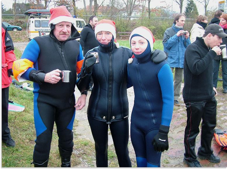 Nikolausschwimmen am 5.12.2004 in Lohr am Main