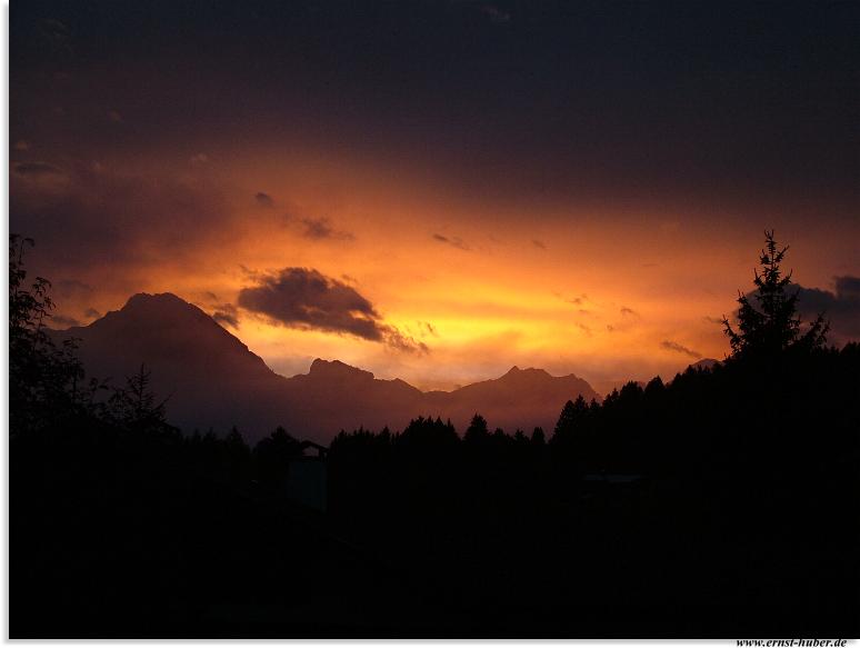 Blick aus der Ferienwohnung in Oberstdorf
