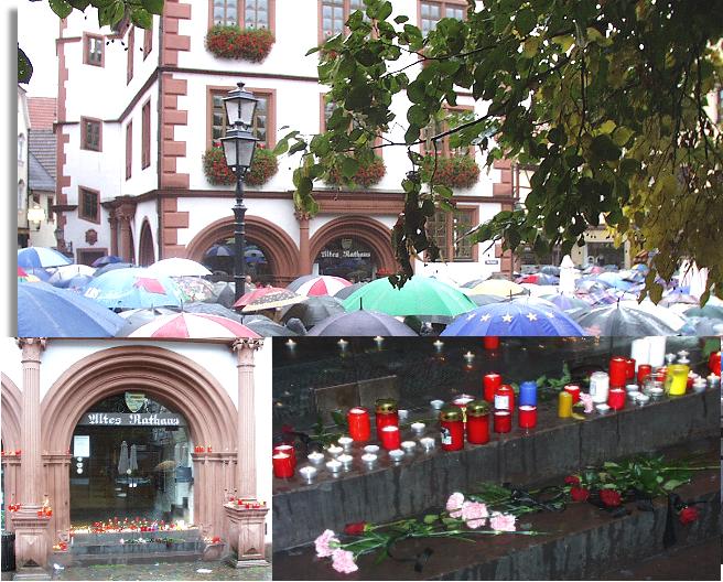 Gedenkfeier auf dem Lohrer Marktplatz
