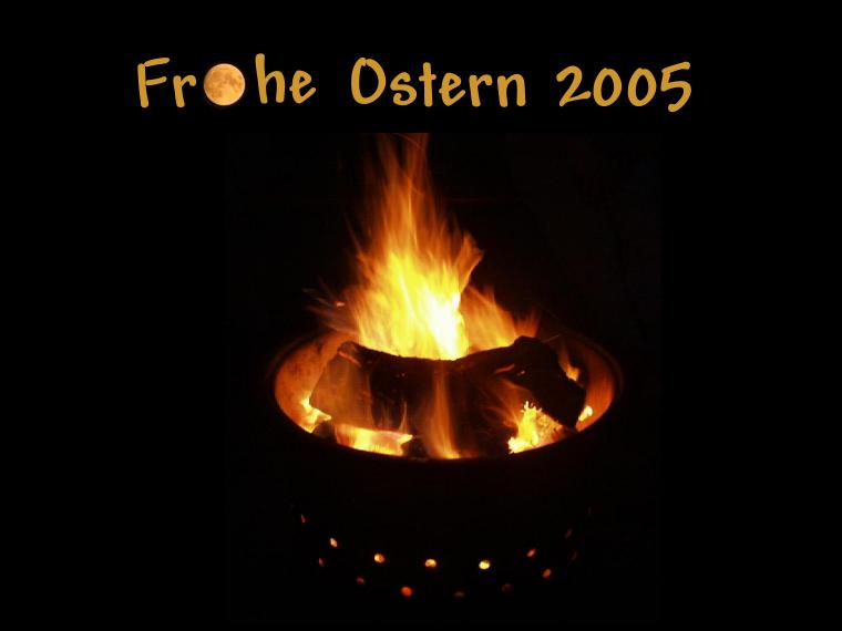 Osterfeuer in Lohr Sendelbach