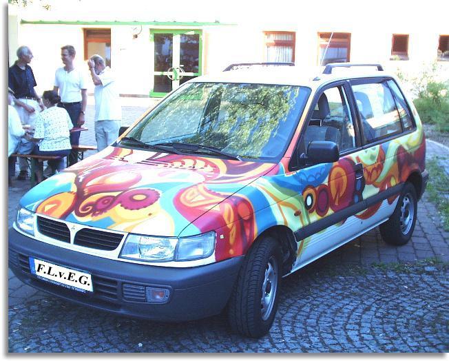 Sprayaktion vom Leistungskurs des Franz Ludwig von Erthal Gymnasiums Lohr am Main