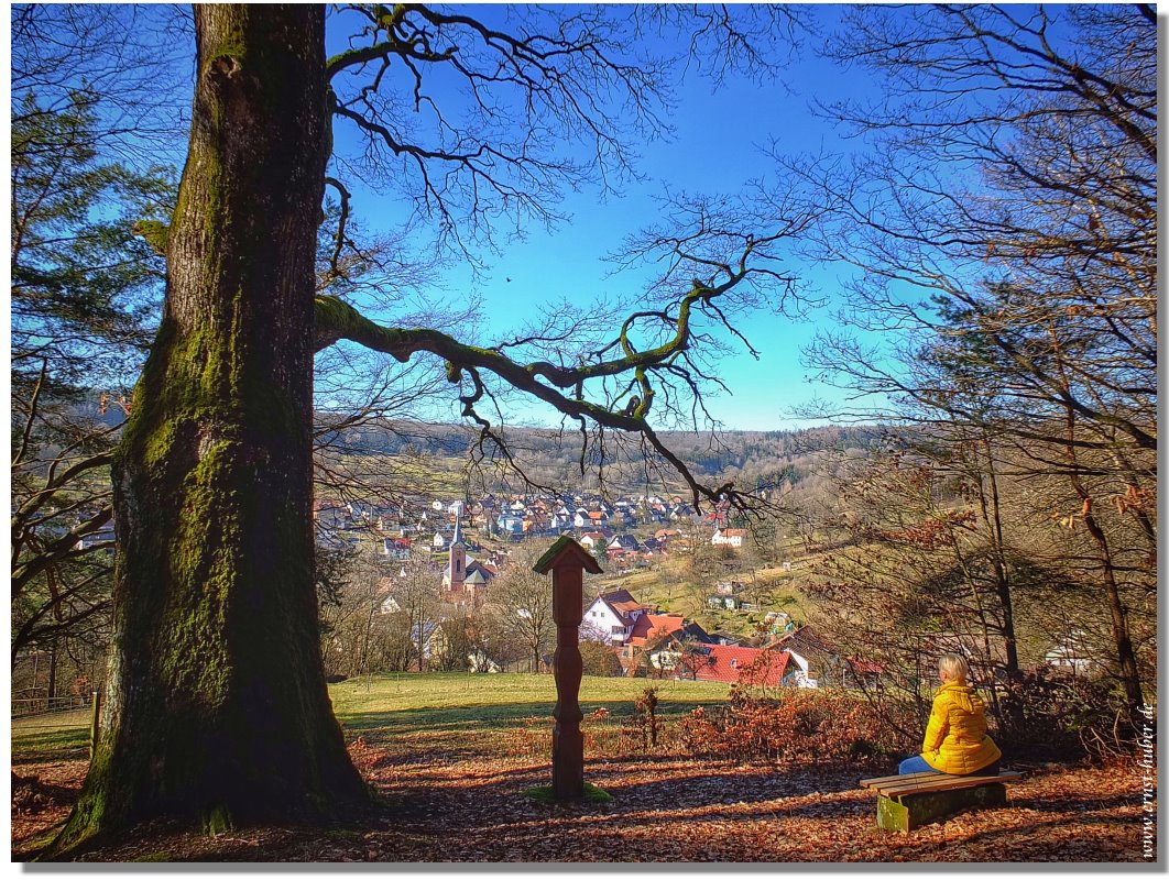 Wunderbare Aussichten auf Ruppertshtten im Spessart