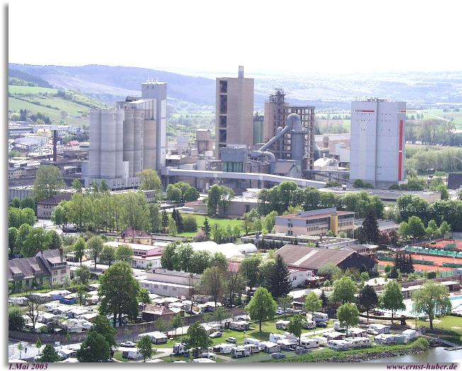 Blick von der Karlsburg auf die Skyline von Karlstadt