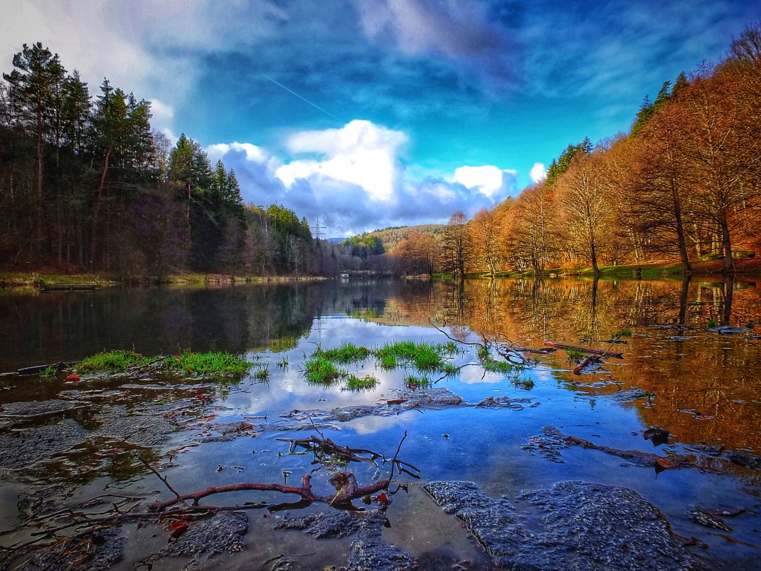 Blick auf den Sindersbachsee