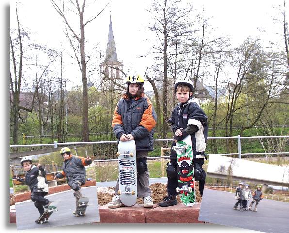 Der erste Test der neuen Skaterbahn in Lohr