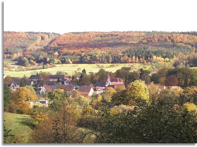 Ansicht von Sackenbach hinüber nach Steinbach