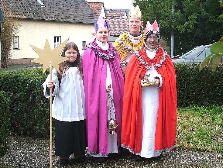 Die Sternsinger in Lohr Sendelbach sind unterwegs....