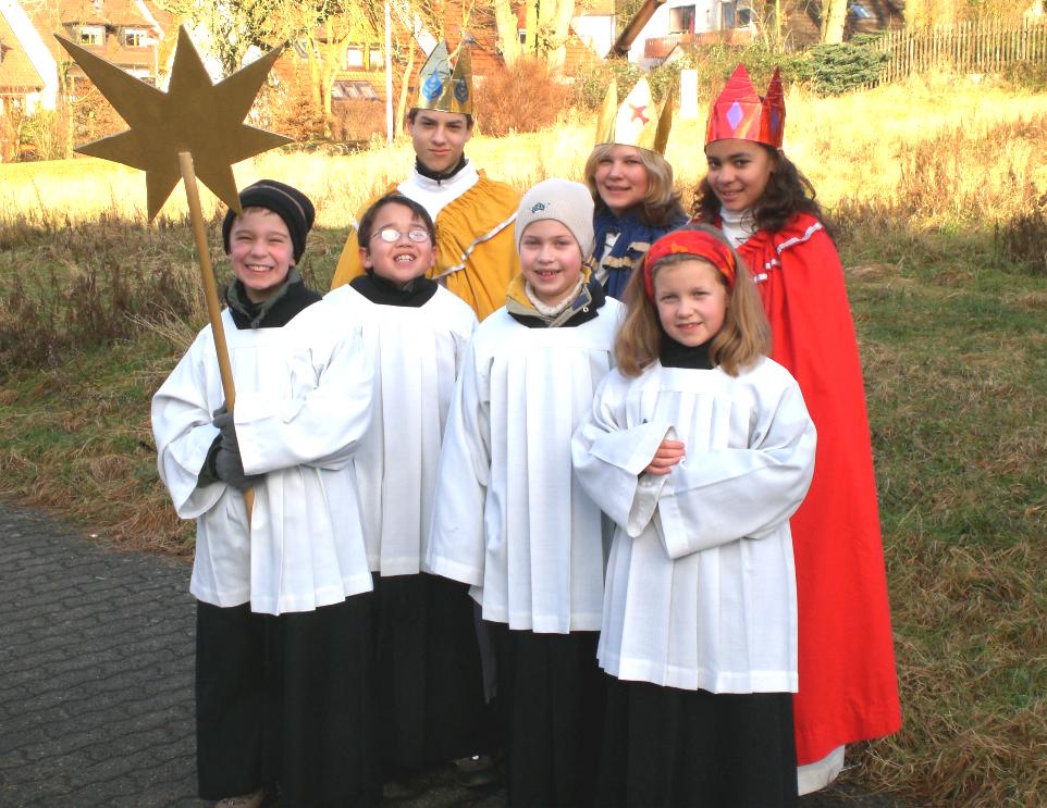 Die Sternsinger unterwegs in Sendelbach