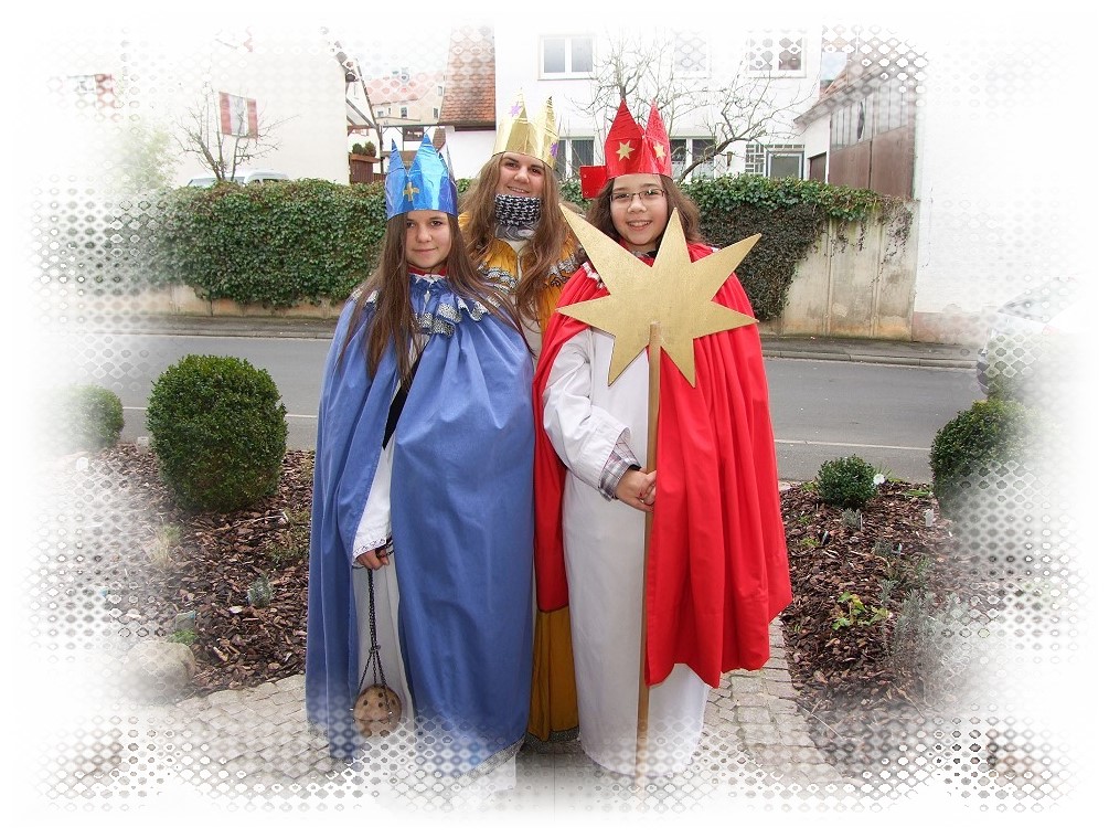 Die Sternsinger 2013 unterwegs in Lohr a. Main