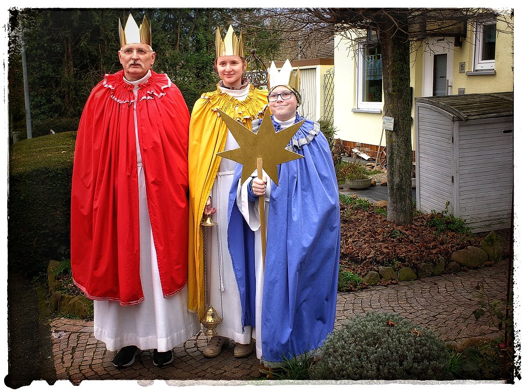 Die Sternsinger unterwegs in Lohr Sendelbach