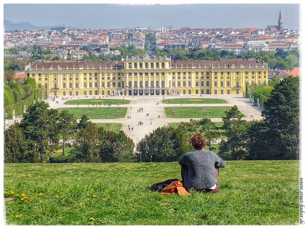 Schloss Schnbrunn in Wien im April 2022