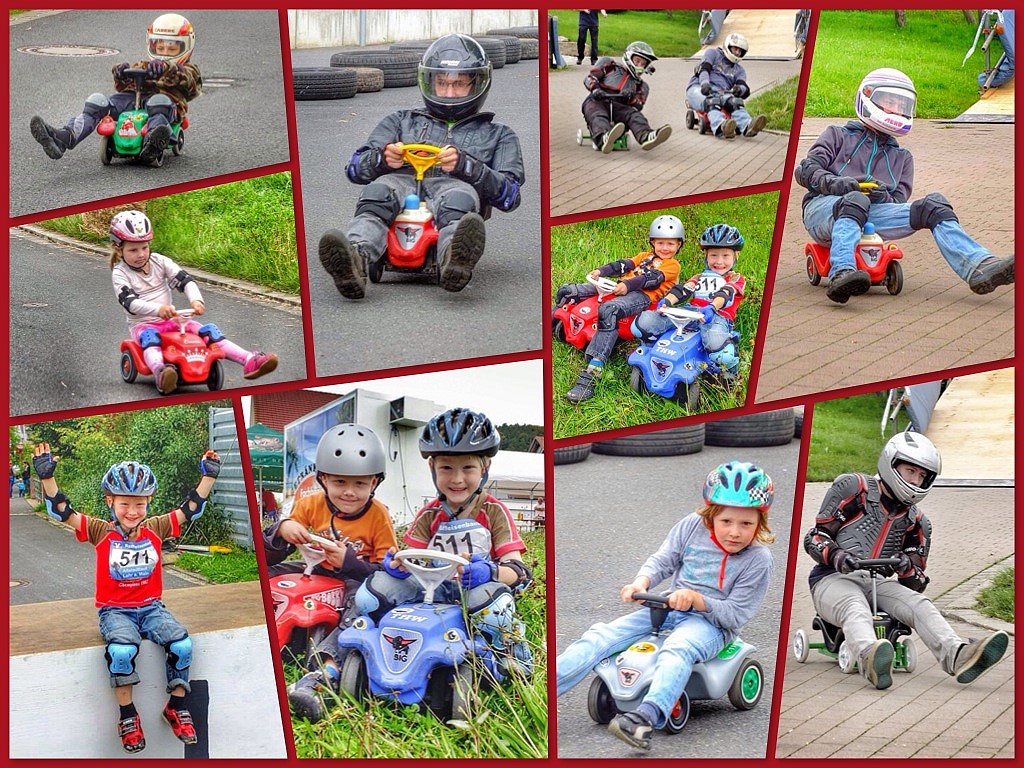 Impressionen vom 5. Bobbycar Rennen 2014 in Lohr a. Main/ Wombach