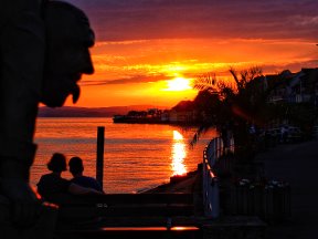 Sonnenuntergang in Meersburg