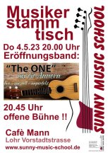 Musikerstammtisch im Cafe Mann