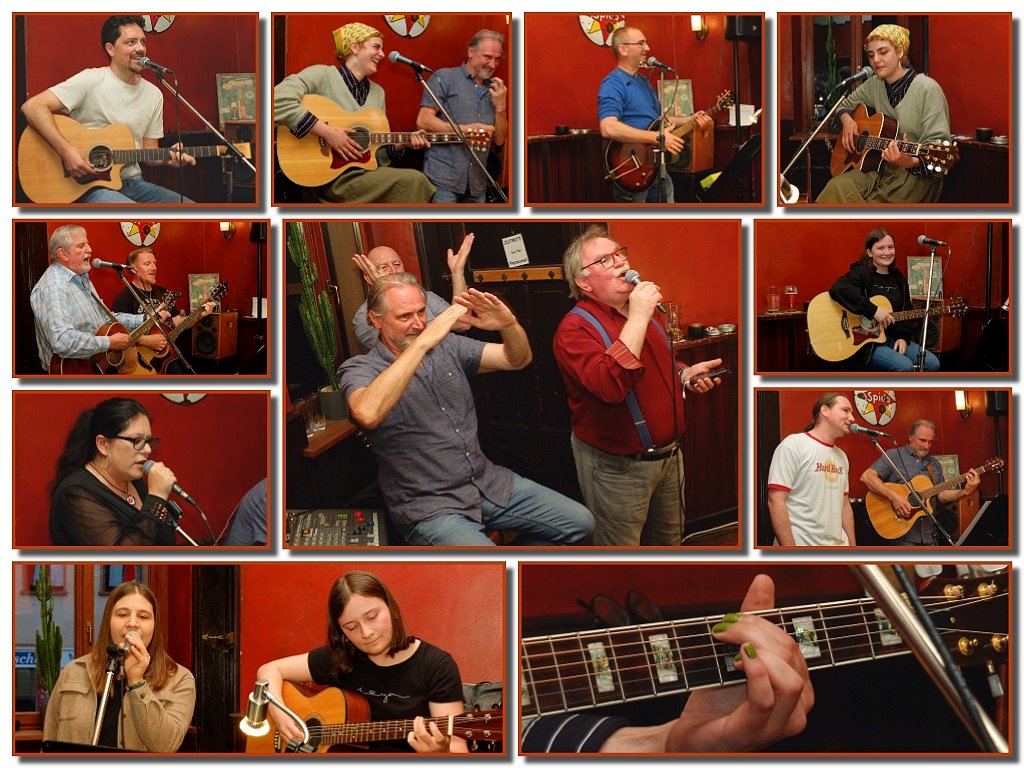 Impressionen vom Musikerstammtisch im Mai 2024 im Cafe Mann