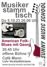 Musikerstammtisch im Cafe Mann